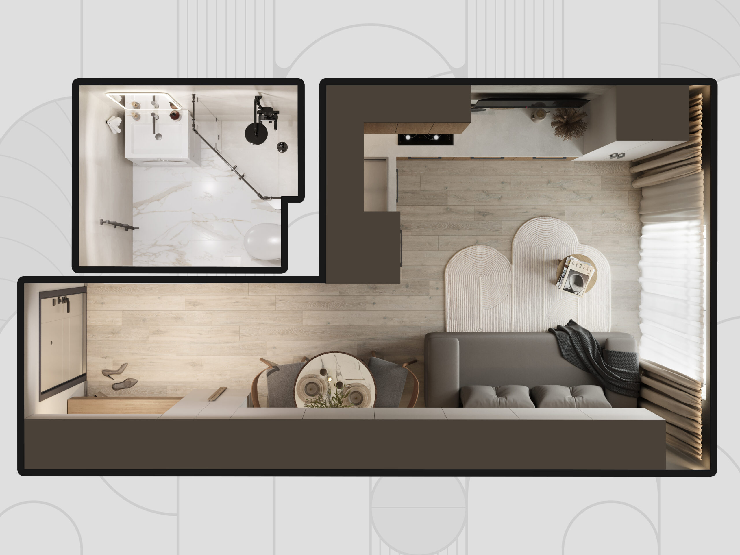 Квартира 15 м² — ЖК Кислород, Сочи