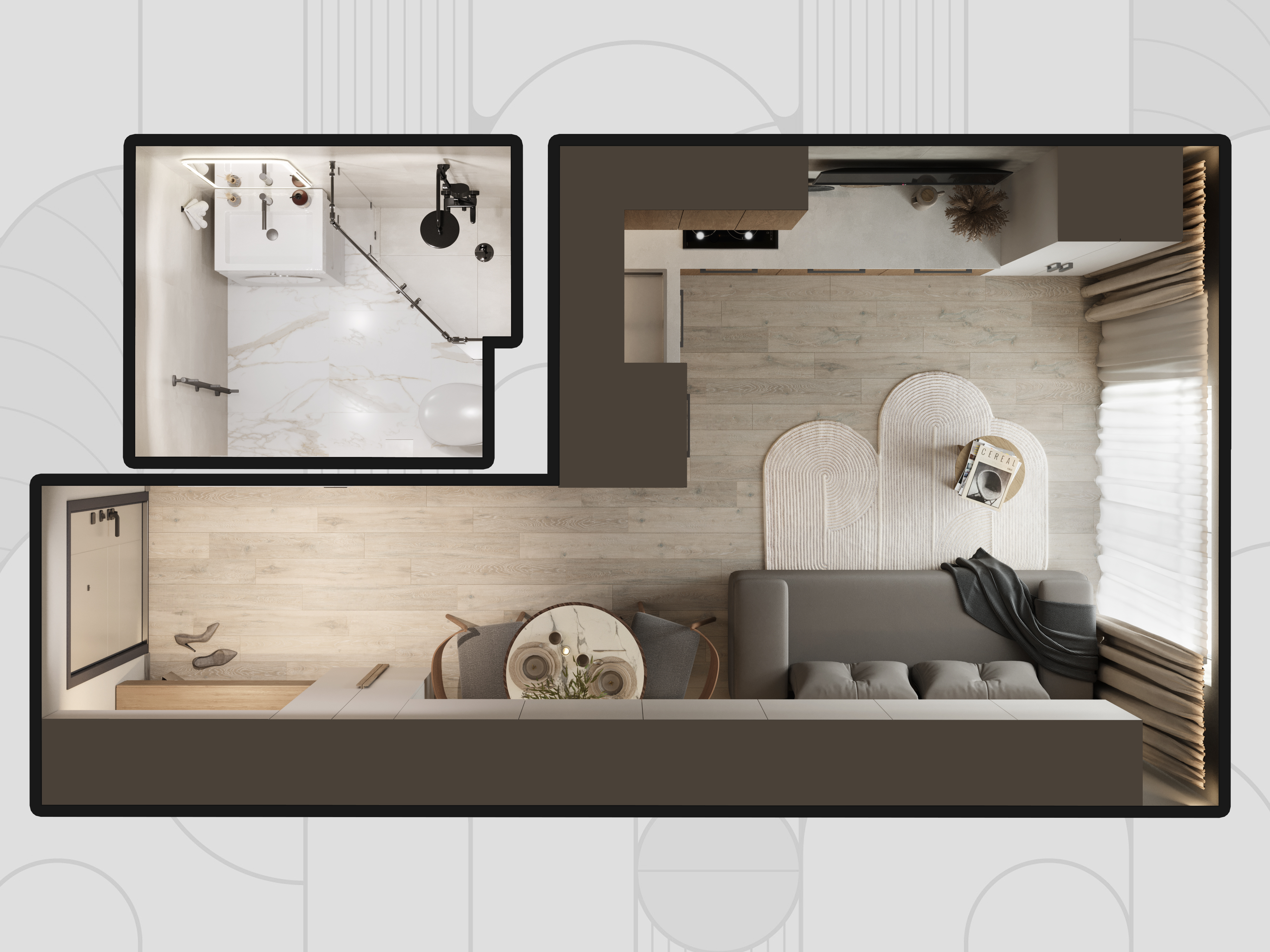 Квартира 15 м² — ЖК Кислород, Сочи